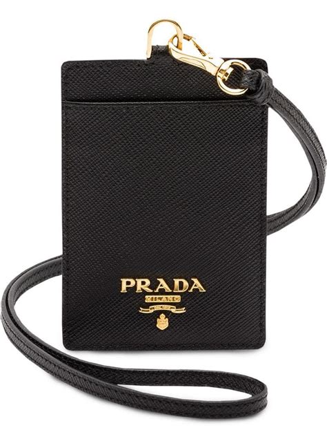 prada id badge holder|Prada ID Holder Lanyard .